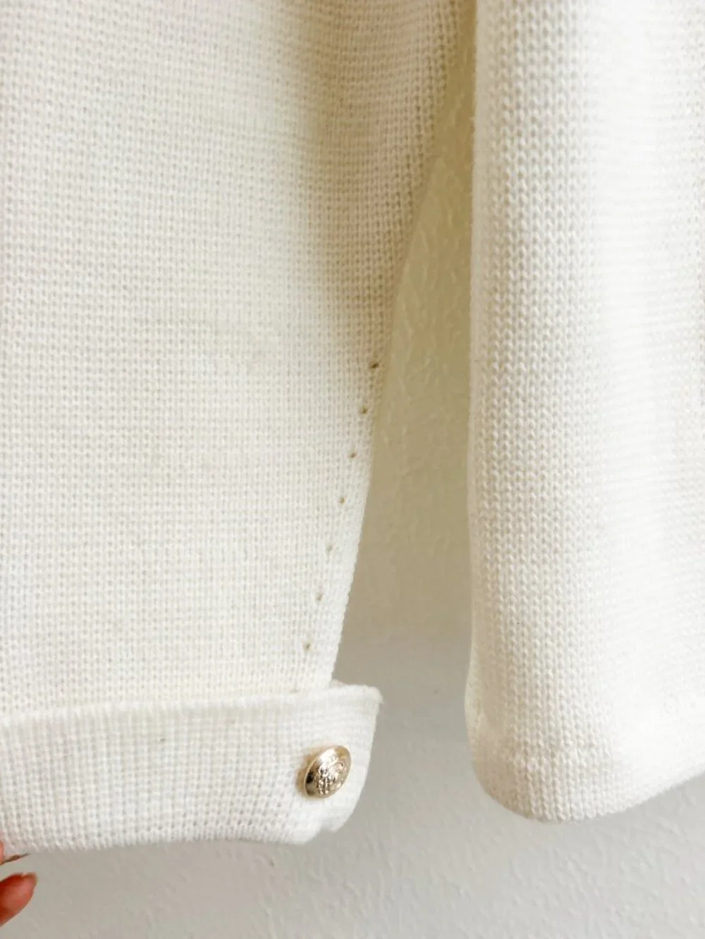 VINTAGE 60s‎ Lilly of California Cream Knit Double Breasted Lady Jacket Blazer - Picture 6 of 13
